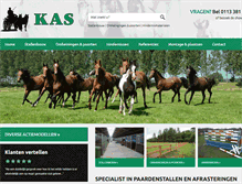 Tablet Screenshot of kas-afrasteringen.nl